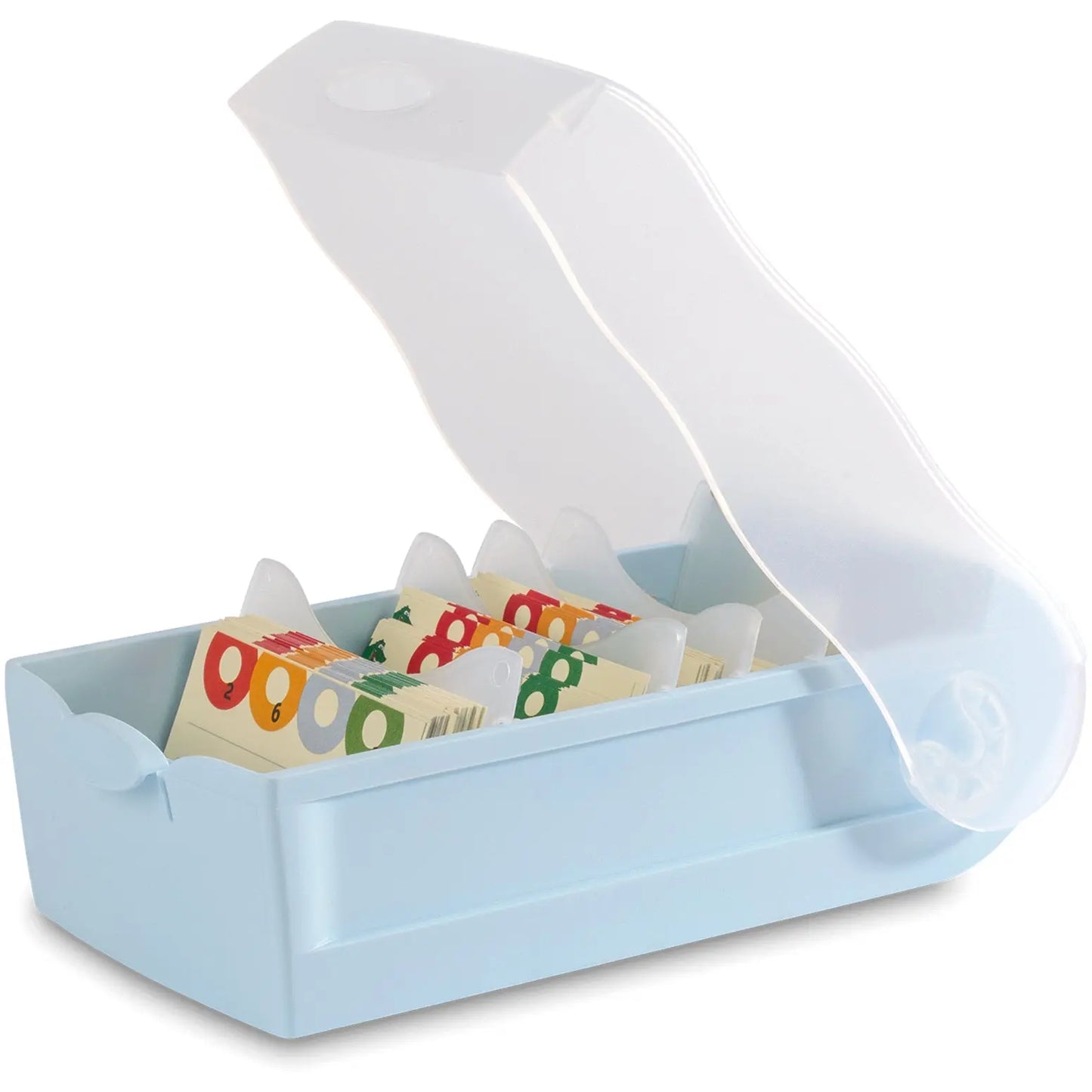 HAN Karteibox Croco A7 997-884 pastellblau 12.1x8.5x24.6cm Idealshop
