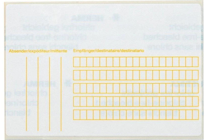 HERMA Paketadressen 5728 weiss 20 Stück Idealshop