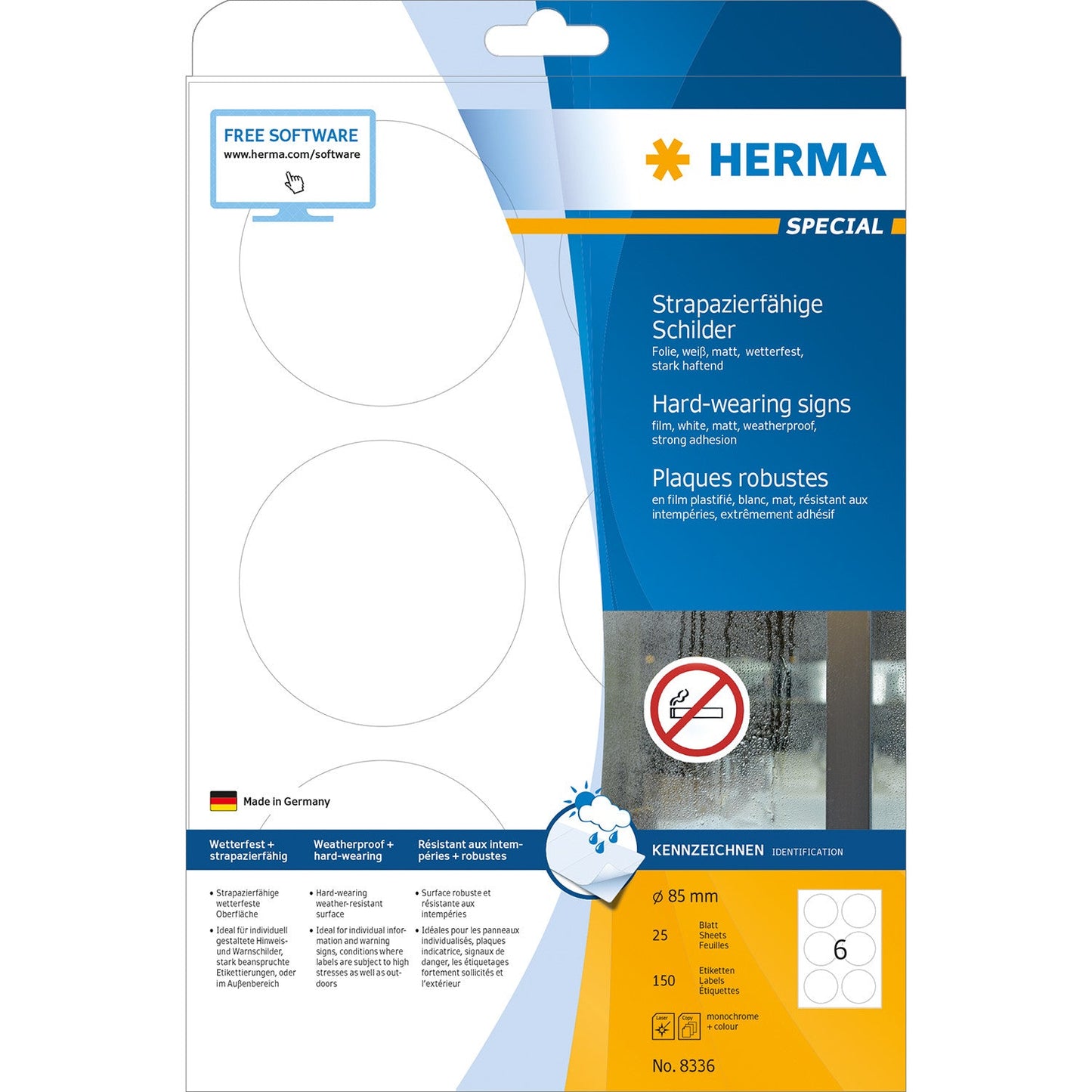HERMA Folienetiketten 85mm Idealshop