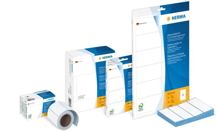 HERMA Adress-Etiketten 95x48mm 4311 weiss, non-perm. 1000 Stück Idealshop