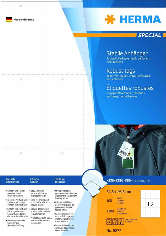 HERMA     Anhänge-Etiketten  52,5x93,5mm Idealshop