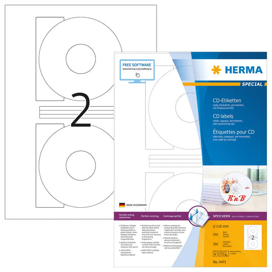 HERMA     CD-Etiketten 4471 Idealshop