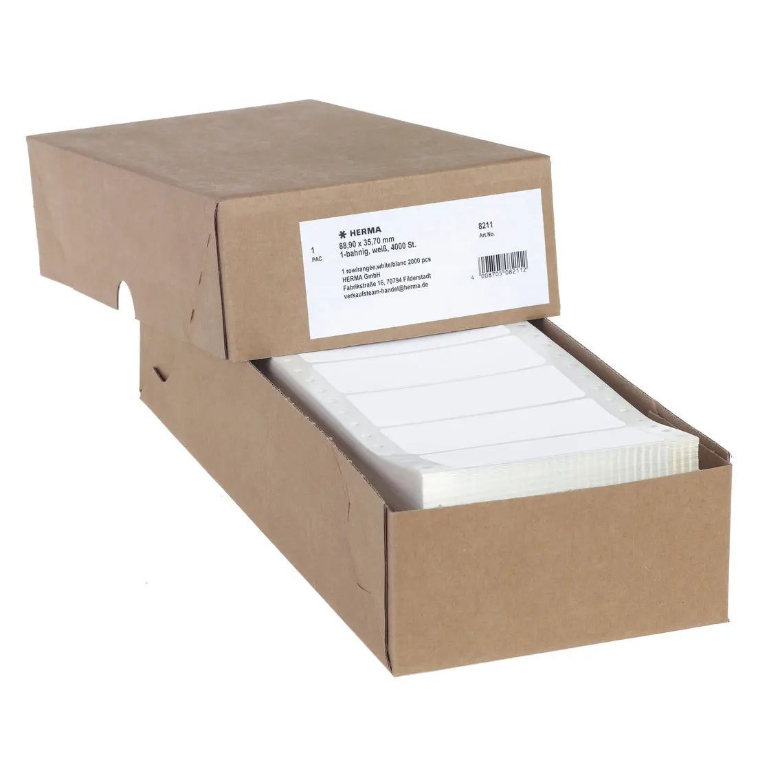 HERMA Computeretiketten 88,9x35,7mm 8211 weiss 4000 St./1 Bahn Idealshop