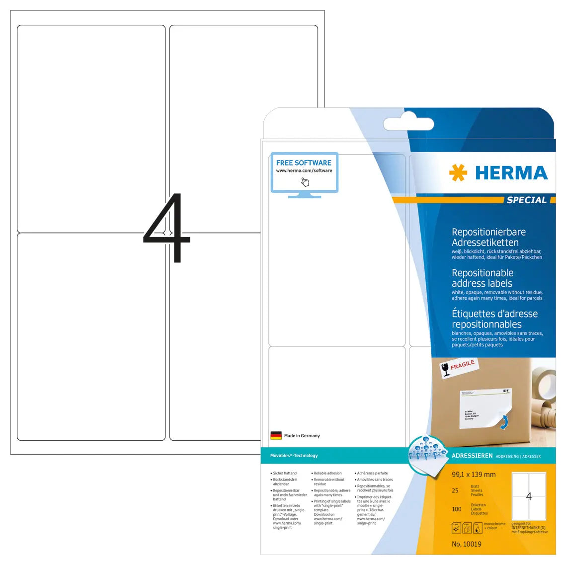 HERMA     Etiketten 10019 Idealshop