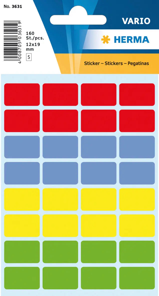 HERMA Etiketten 12×19mm Idealshop
