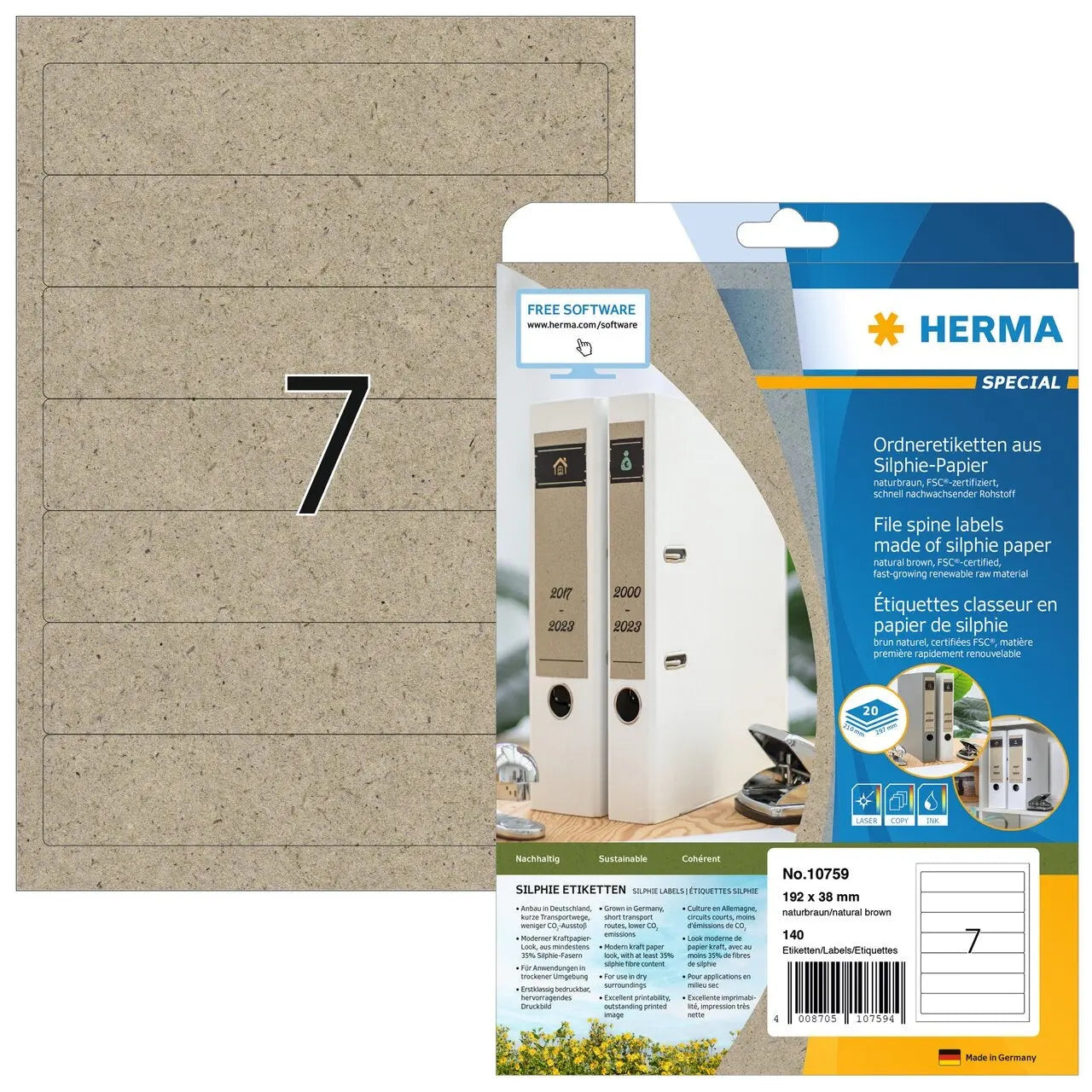 HERMA     Etiketten      192,0 x 38,0 mm Idealshop