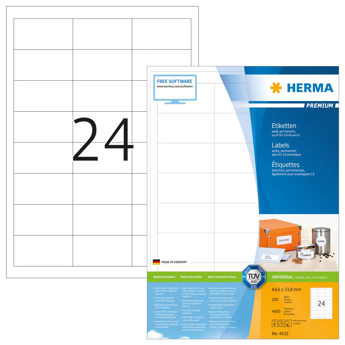 HERMA     Etiketten 4632 Idealshop