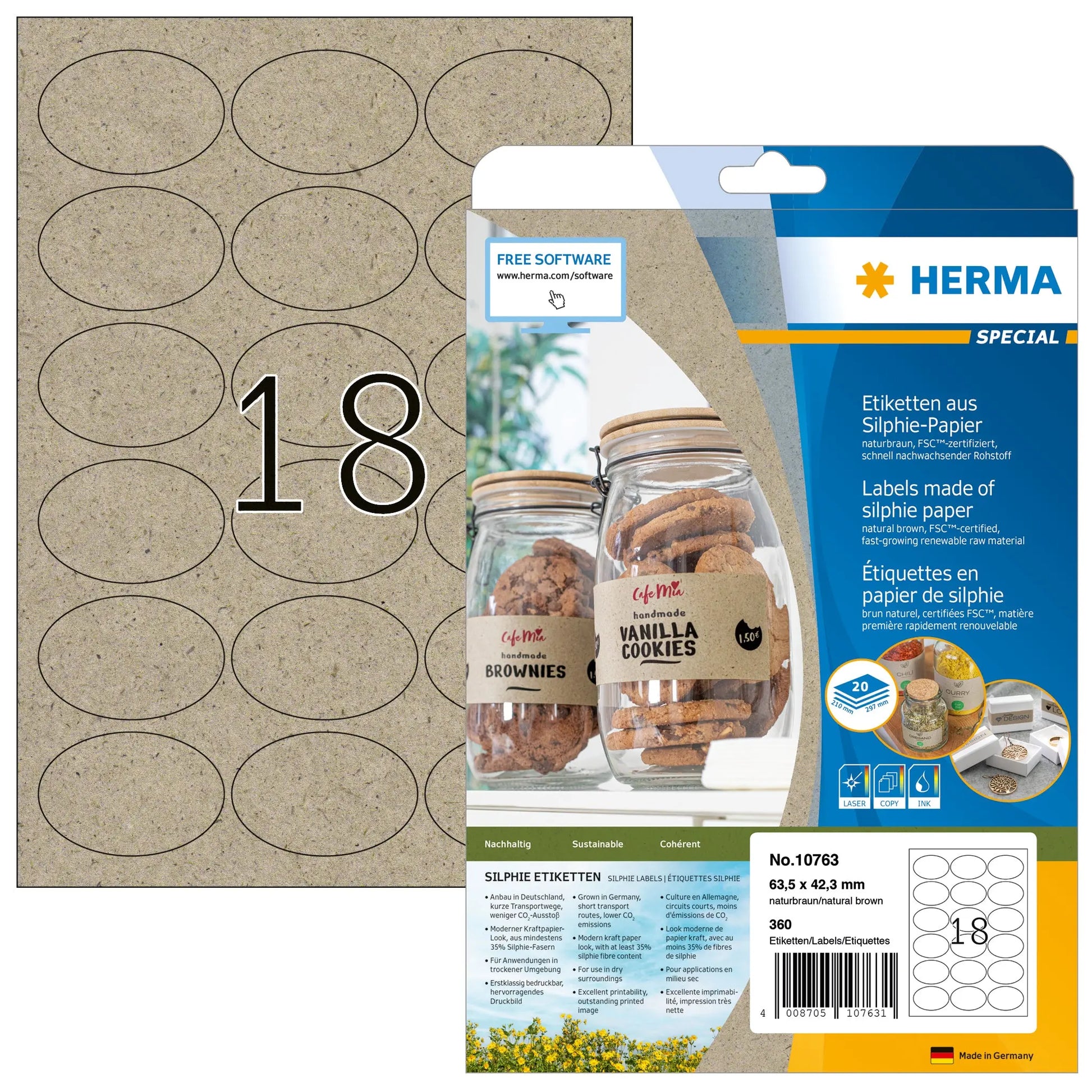 HERMA     Etiketten       63.5 x 42.3 mm Idealshop