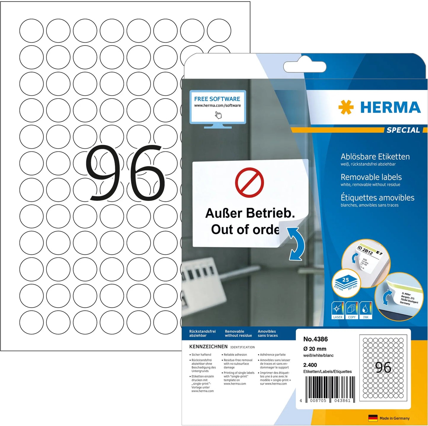 HERMA Etiketten Movables 20mm Idealshop
