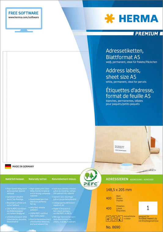 HERMA     Etiketten PREMIUM  148.5x205mm Idealshop