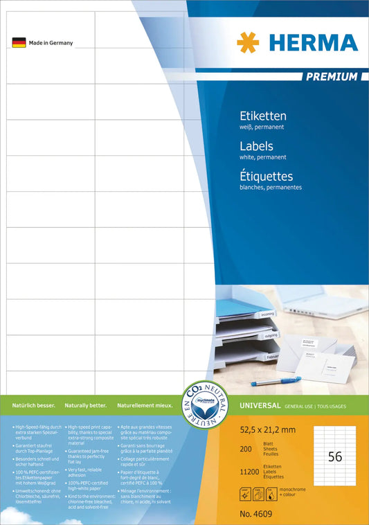 HERMA     Etiketten Premium  52,5×21,2mm Idealshop