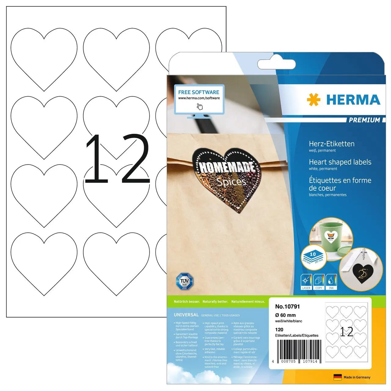 HERMA Etiketten Premium 60mm Idealshop