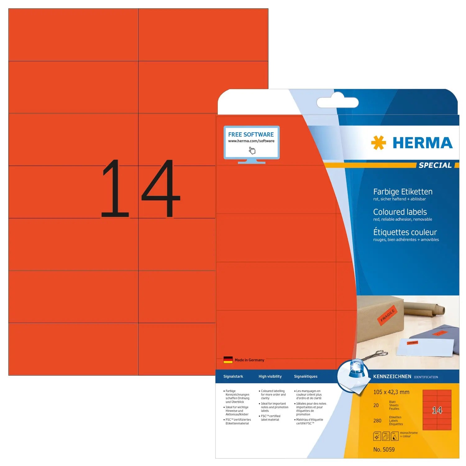 HERMA     Etiketten Special   105×42,3mm Idealshop