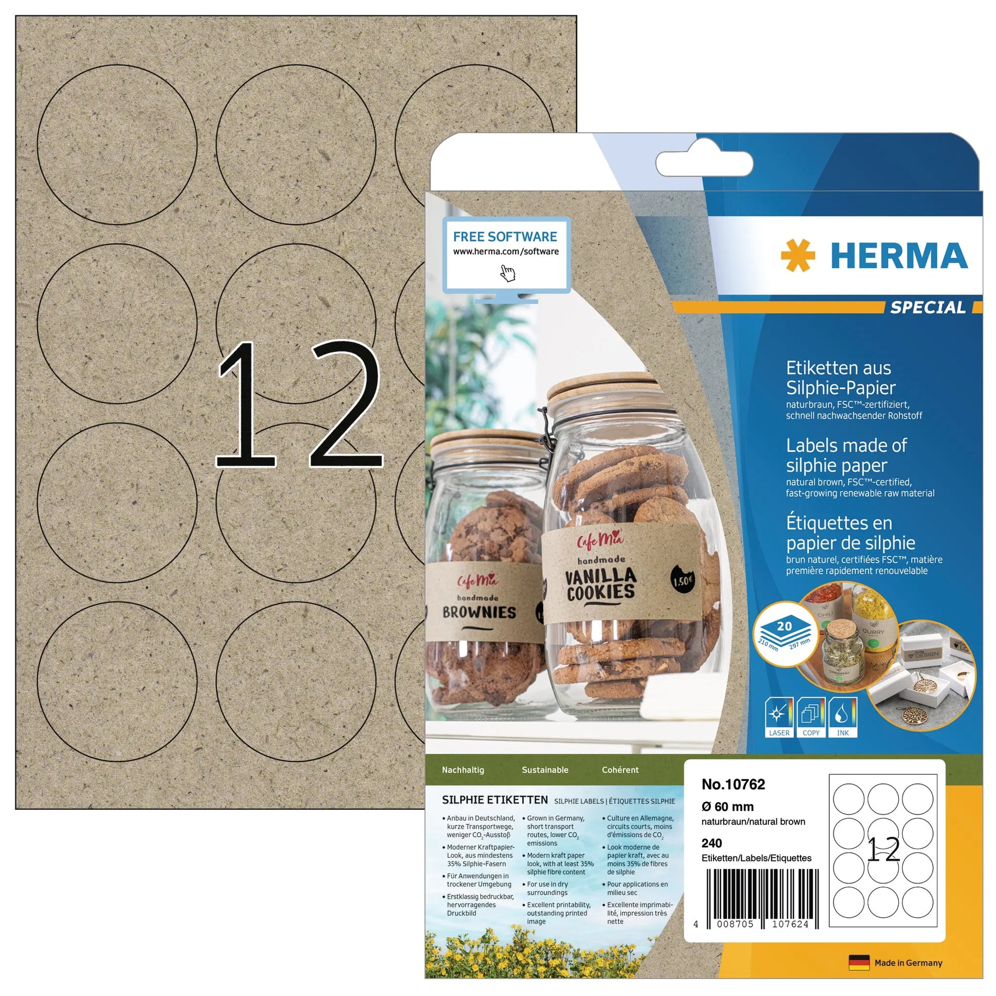 HERMA     Etiketten           rund 60 mm Idealshop