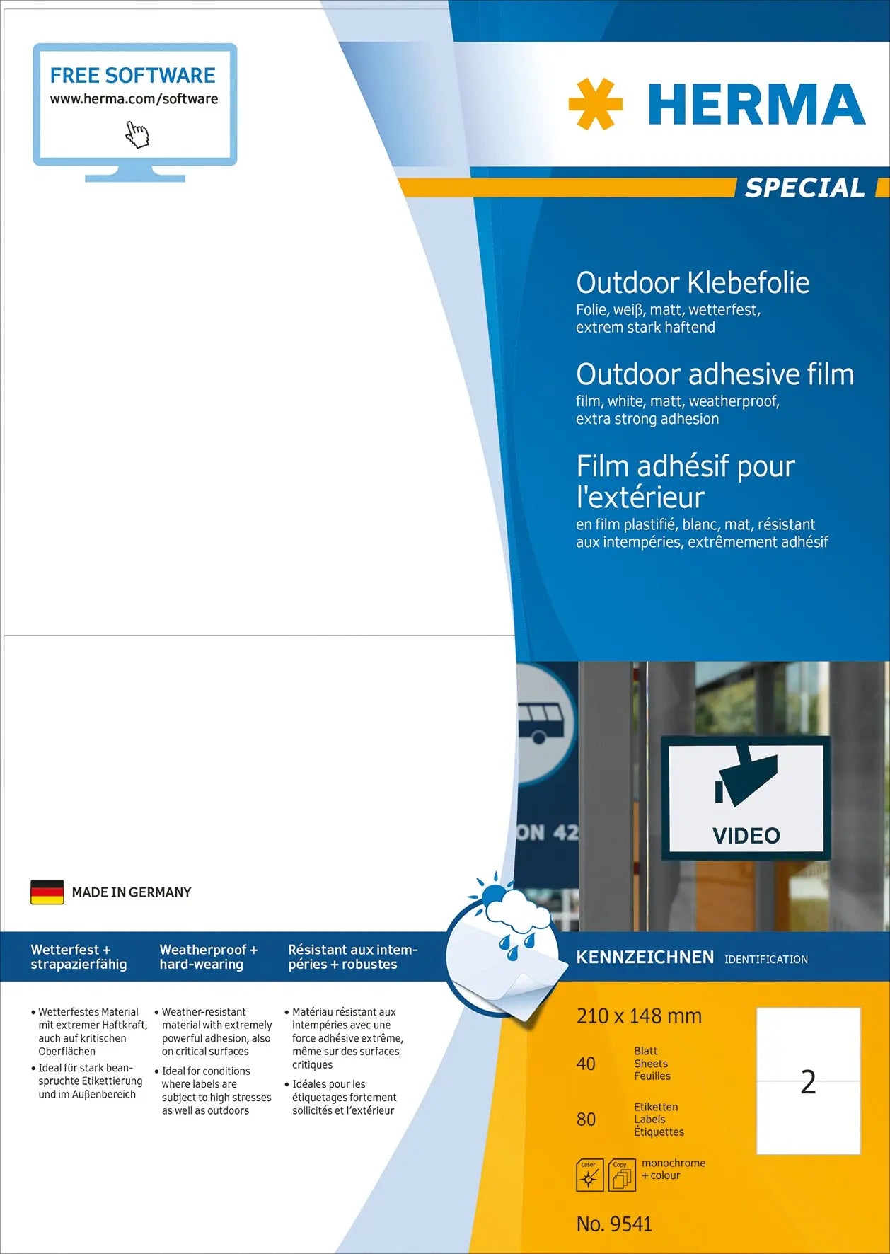 HERMA Folienetiketten 210x148mm Idealshop