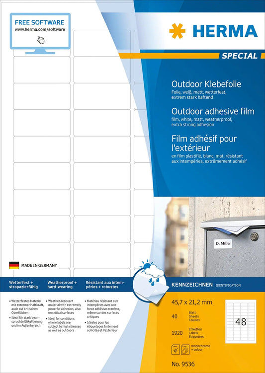 HERMA     Folienetiketten    45,7x21,2mm Idealshop