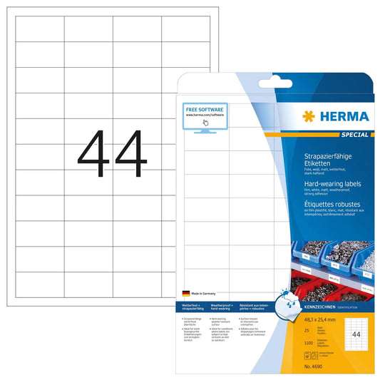 HERMA     Folienetiketten    48,3x25,4mm Idealshop