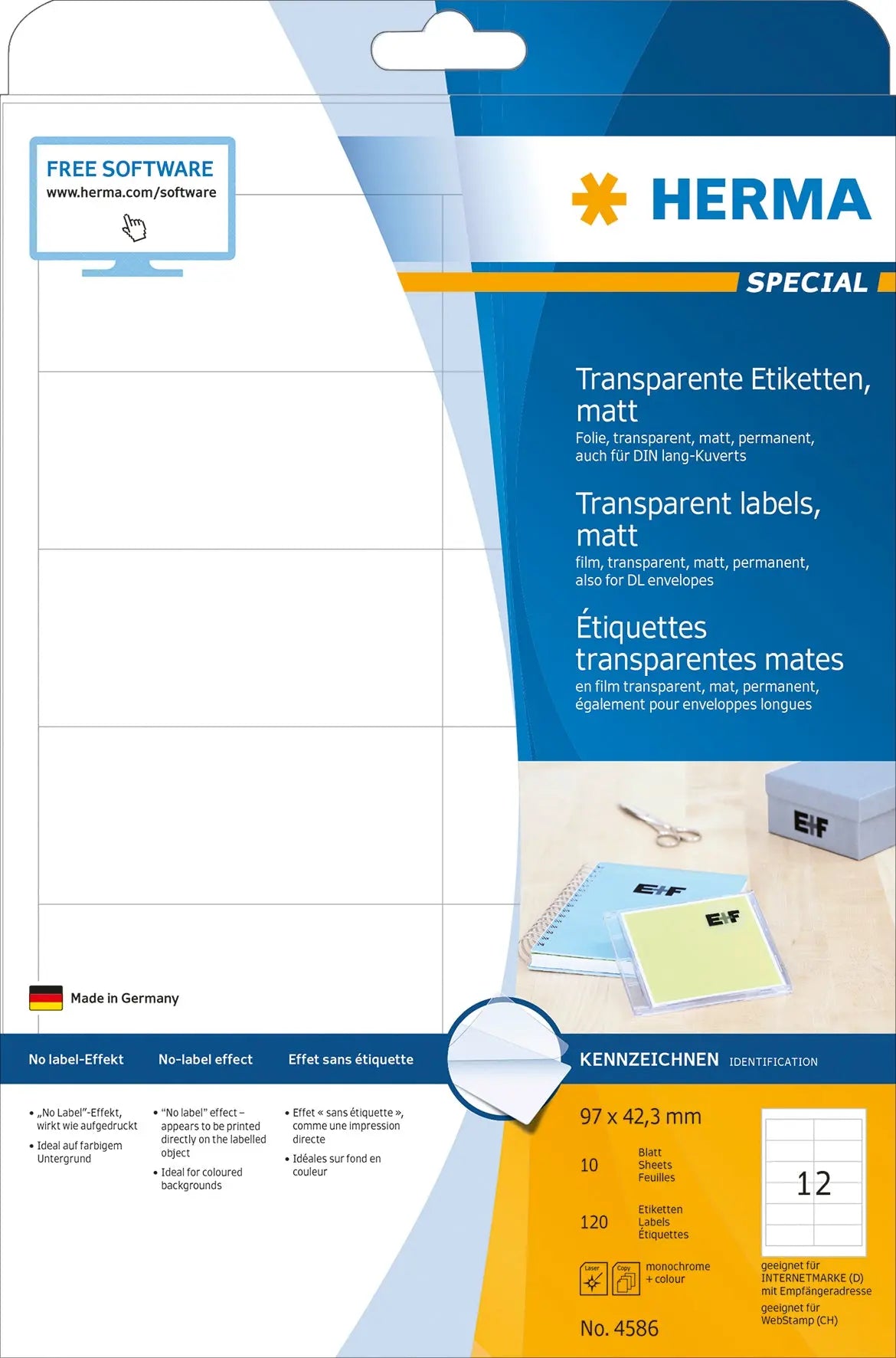 HERMA     Folienetiketten      97x42,3mm Idealshop