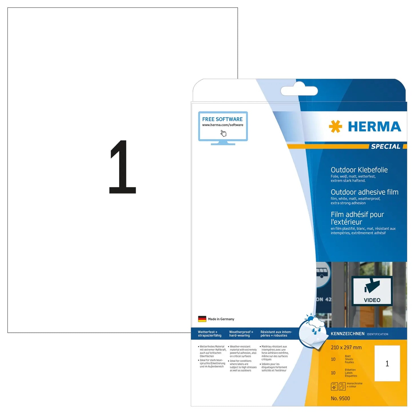 HERMA     Outdoor Etikett.PP   210x297mm Idealshop