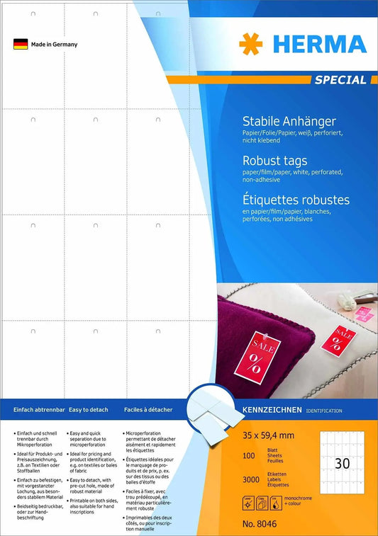 HERMA     Special Anhänger     35x59,4mm Idealshop