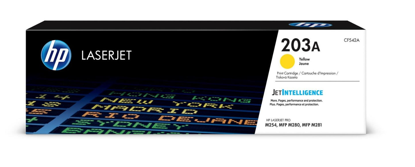 HP Toner-Modul 203A yellow CF542A CLJ Pro M254/MFP M280 1300 S. Idealshop