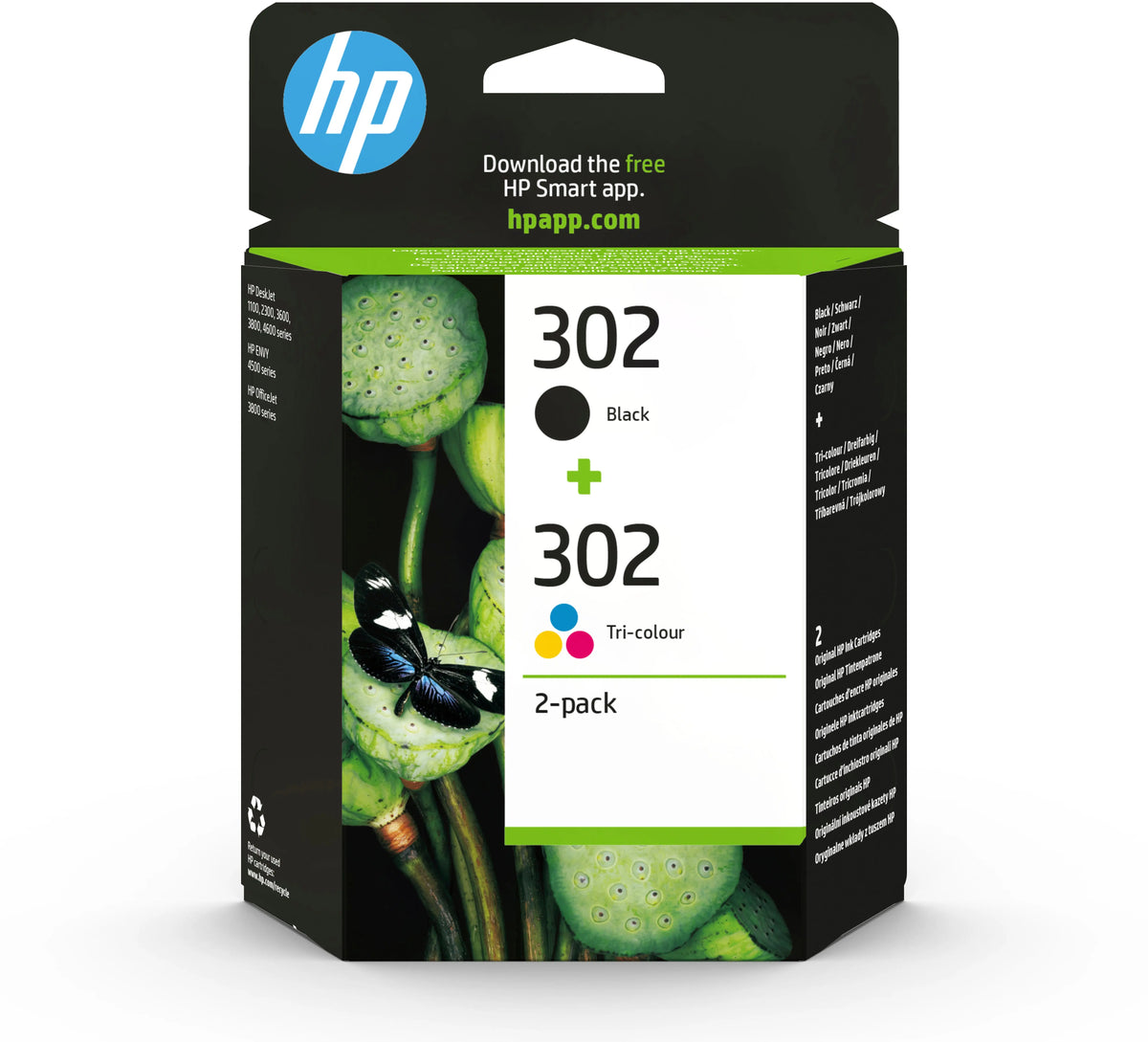HP Combopack 302 BK/color X4D37AE OfficeJet 3830 190/165 Seiten Idealshop