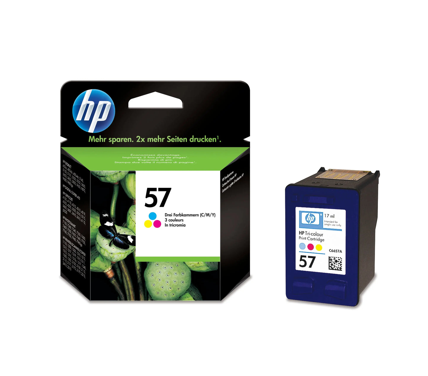 HP Tintenpatrone 57 color C6657AE P100 Photosmart 500 Seiten Idealshop