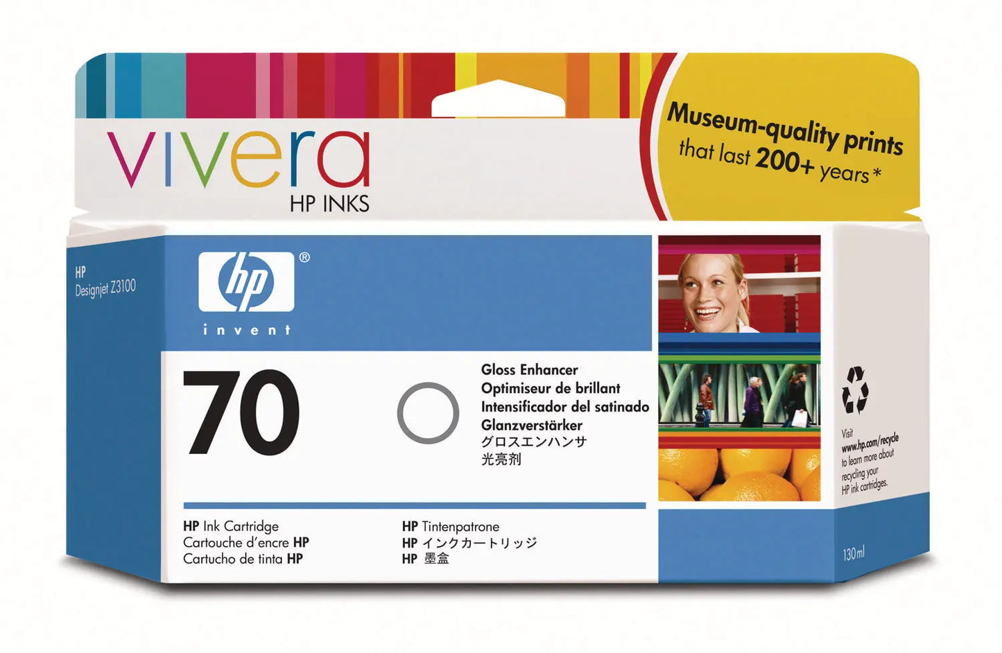 HP Tintenpatrone 70 gloss enhan. C9459A DesignJet Z3100/3200 130ml Idealshop