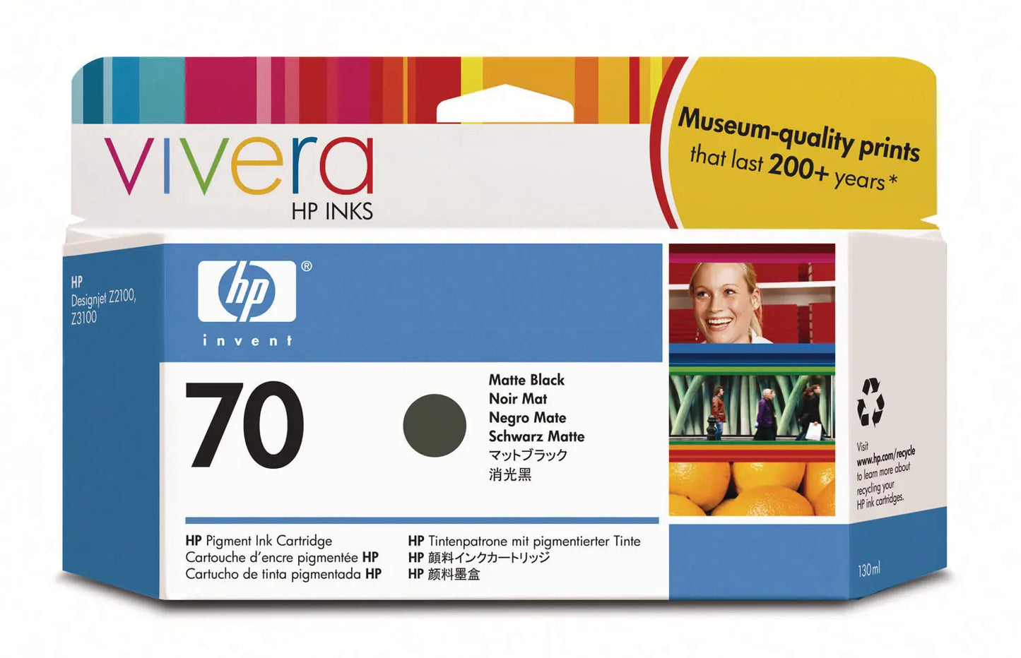 HP Tintenpatrone 70 schwarz matt Idealshop