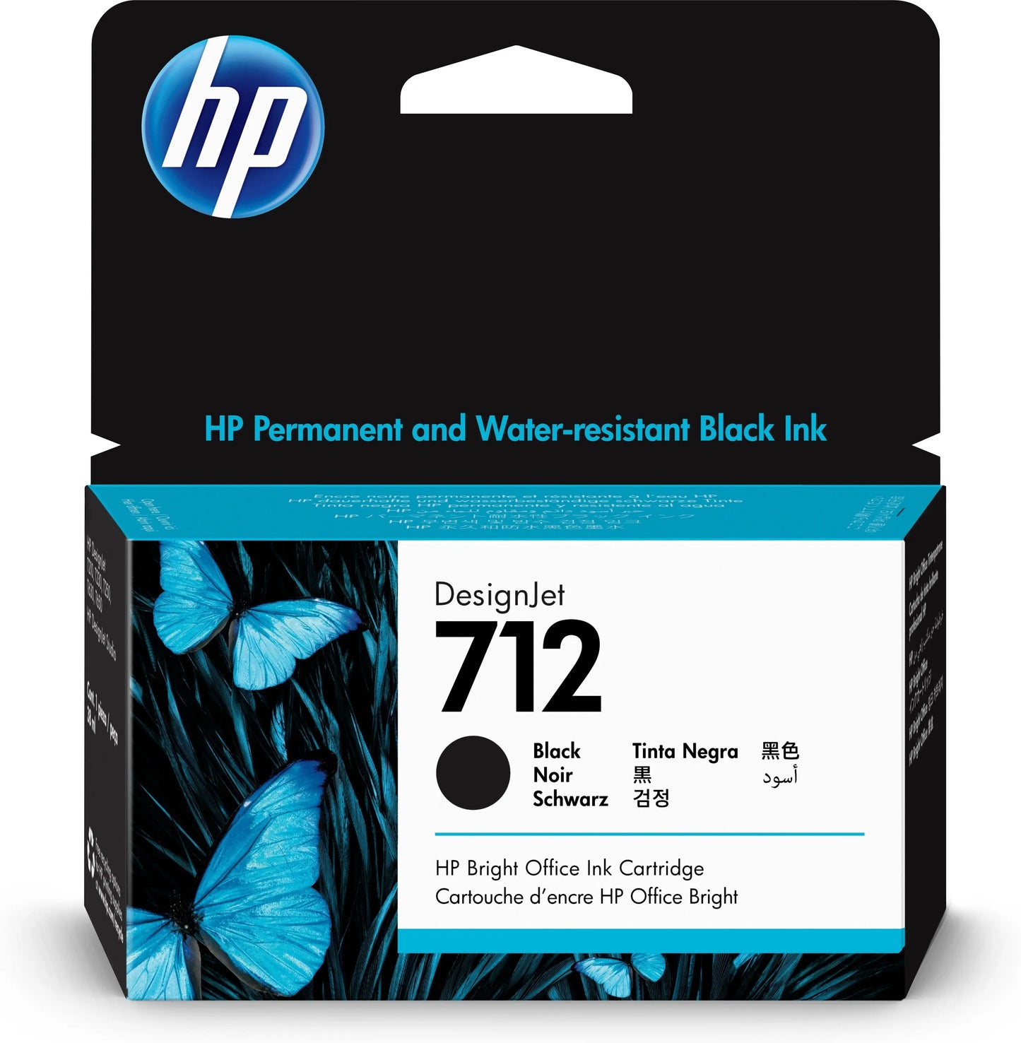 HP Tintenpatrone 712 black 3ED70A DesignJet T230/250/630 38ml Idealshop