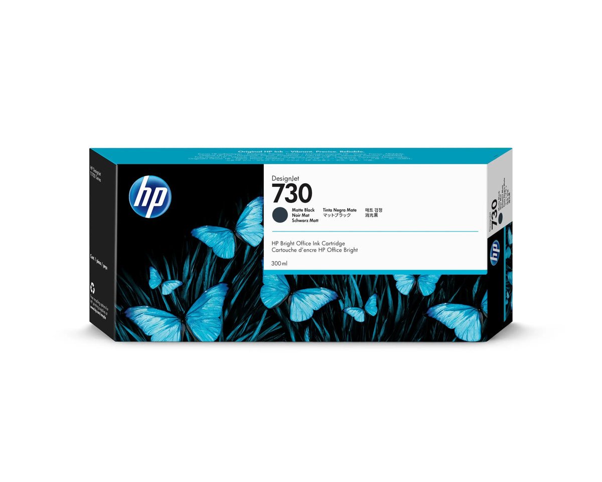 HP Tintenpatrone 730 matte black P2V71A DesignJet T1700 300ml Idealshop