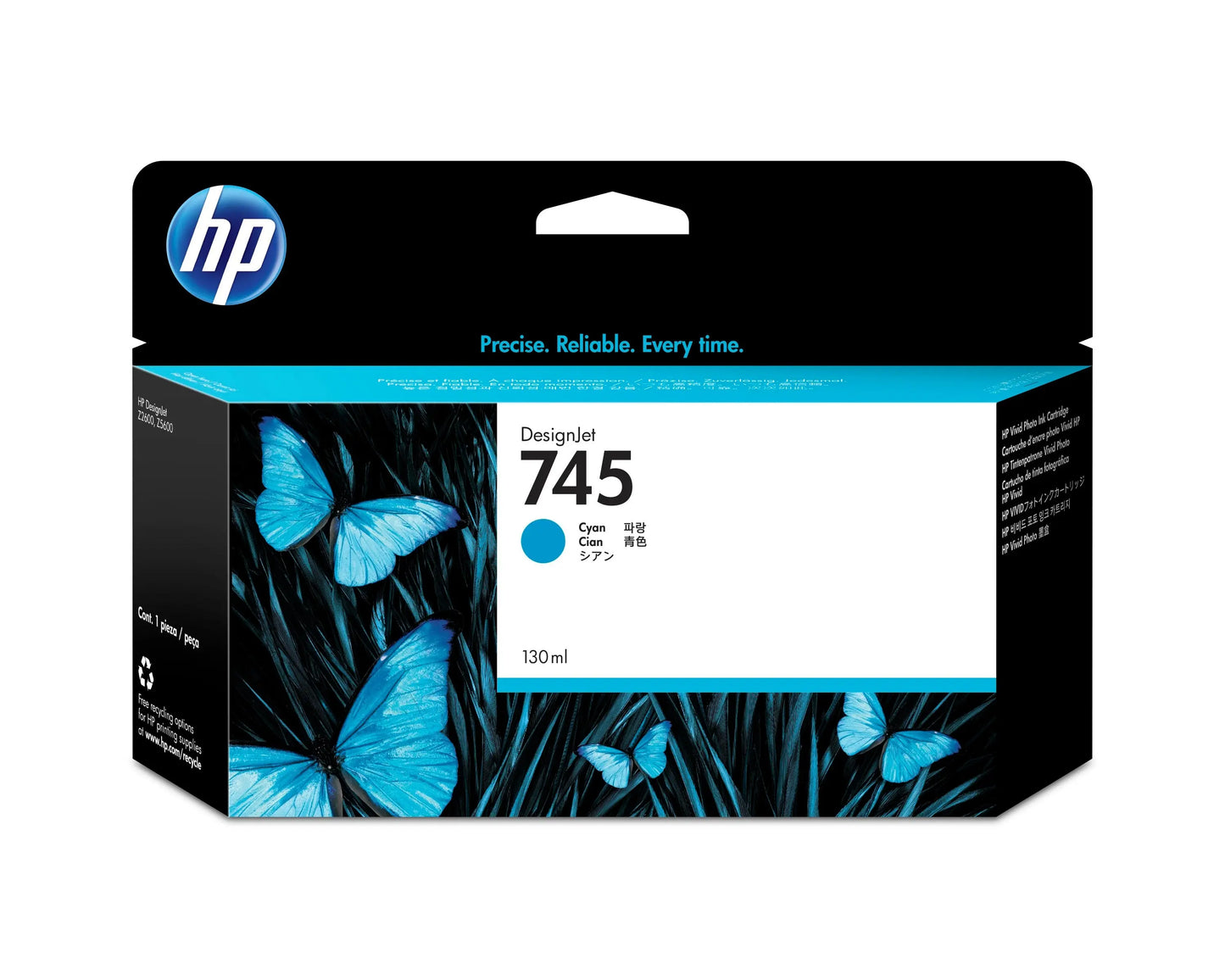 HP Tintenpatrone 745 cyan F9J97A DesignJet Z5600 130ml Idealshop