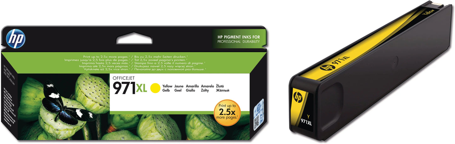 HP Tintenpatrone 971XL yellow CN628AE OfficeJet Pro X451/576 6600 S. Idealshop