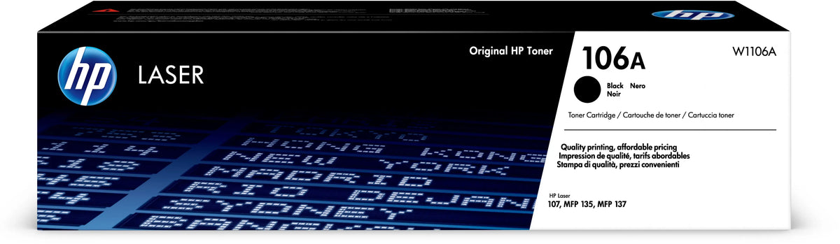 HP Toner-Modul 106A schwarz W1106A Laser 107w 1000 S. Idealshop