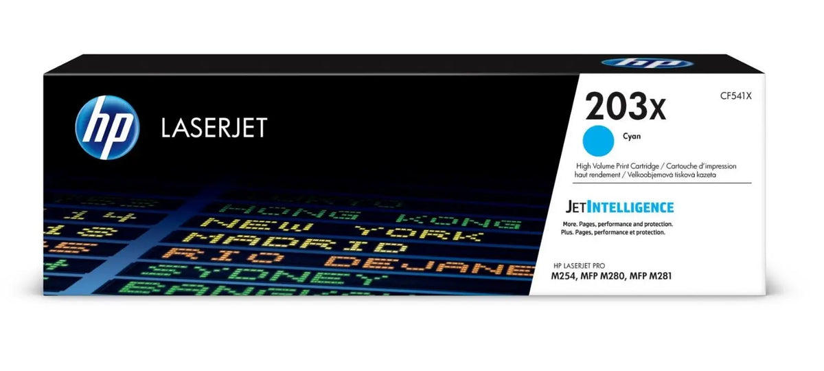 HP Toner-Modul 203X cyan CF541X CLJ Pro M254/MFP M280 2500 S. Idealshop