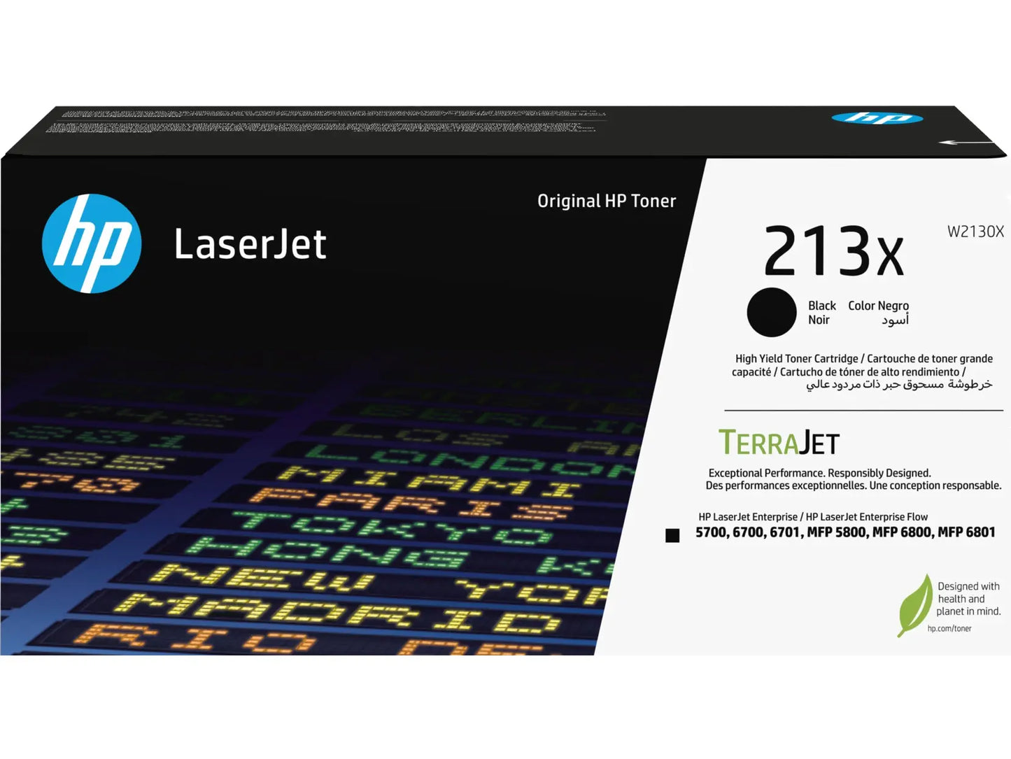 HP Toner-Modul 213X schwarz W2130X CLJ Ent. 5700/MFP5800 9000 S. Idealshop