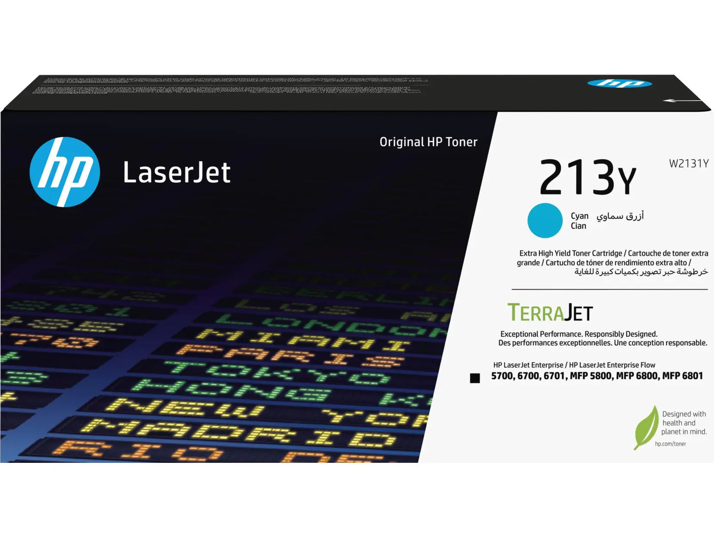 HP Toner-Modul 213Y cyan W2131Y CLJ Ent.5700/MFP5800 12'000 S. Idealshop