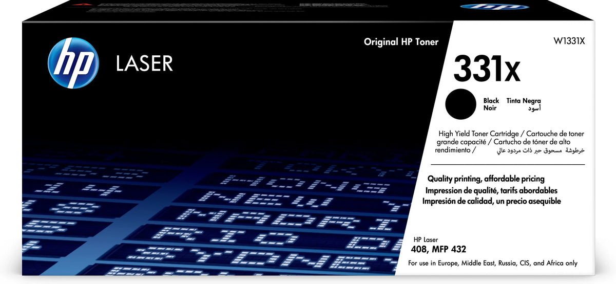 HP Toner-Modul 331X schwarz W1331X Laser 408dn/432fdn 15'000 S. Idealshop