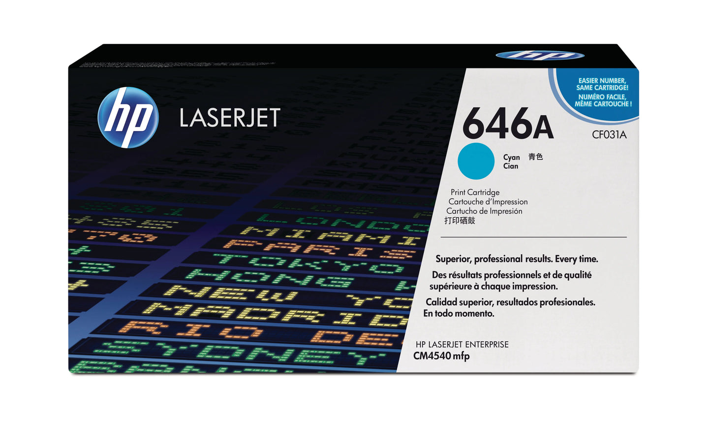 HP Toner-Modul 646A cyan CF031A Color LJ CM4540 12'500 Seiten Idealshop