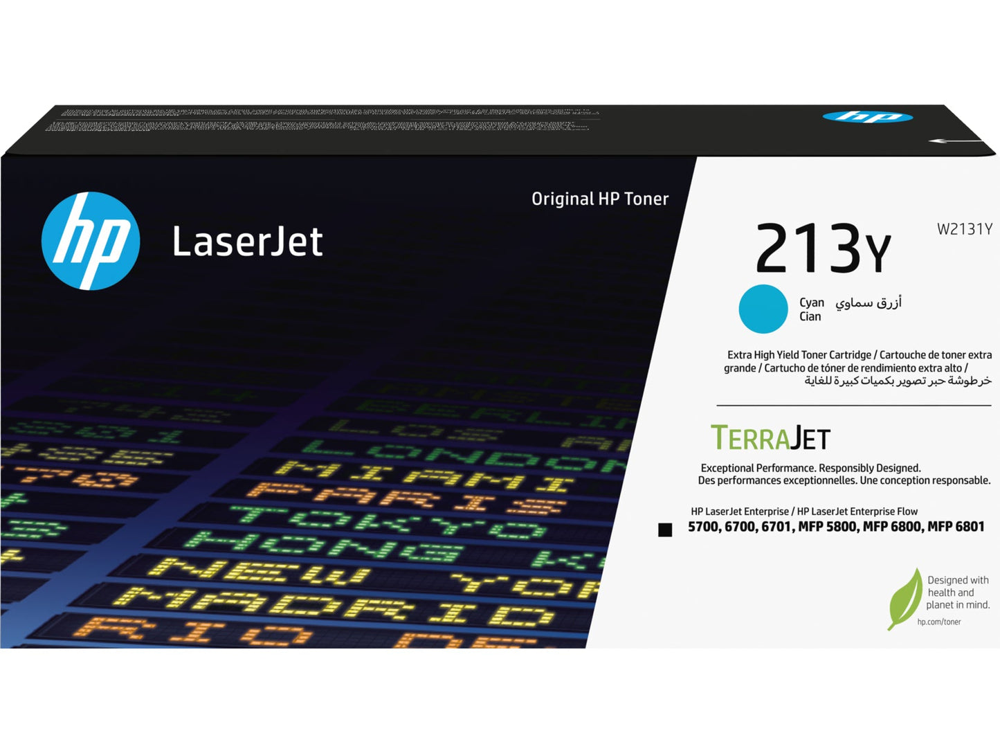 HP Toner-Modul 213Y cyan W2131Y CLJ Ent.5700/MFP5800 12'000 S. Idealshop