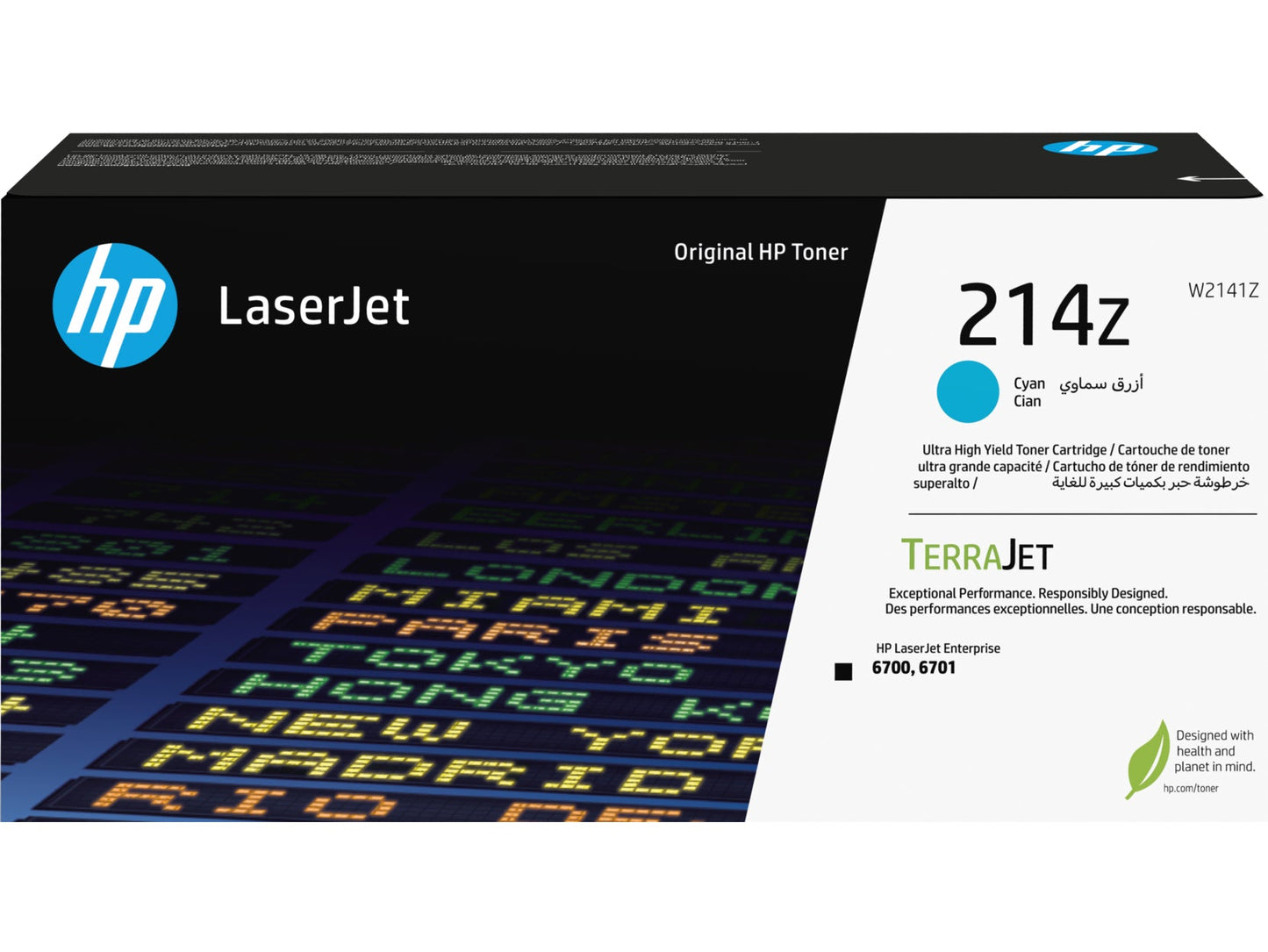 HP Toner-Modul 214Z cyan W2141Z CLJ Enterprise 6700 26'000 S. Idealshop