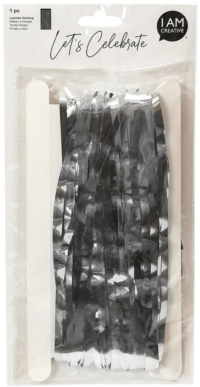 I AM CREATIVE Lametta Vorhang, 0.9x2.4 m 6010.979 silber Idealshop