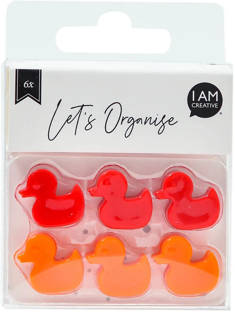 I AM CREATIVE Magnet Ente Let`s Organize 4035.48 rot 6 Stück Idealshop