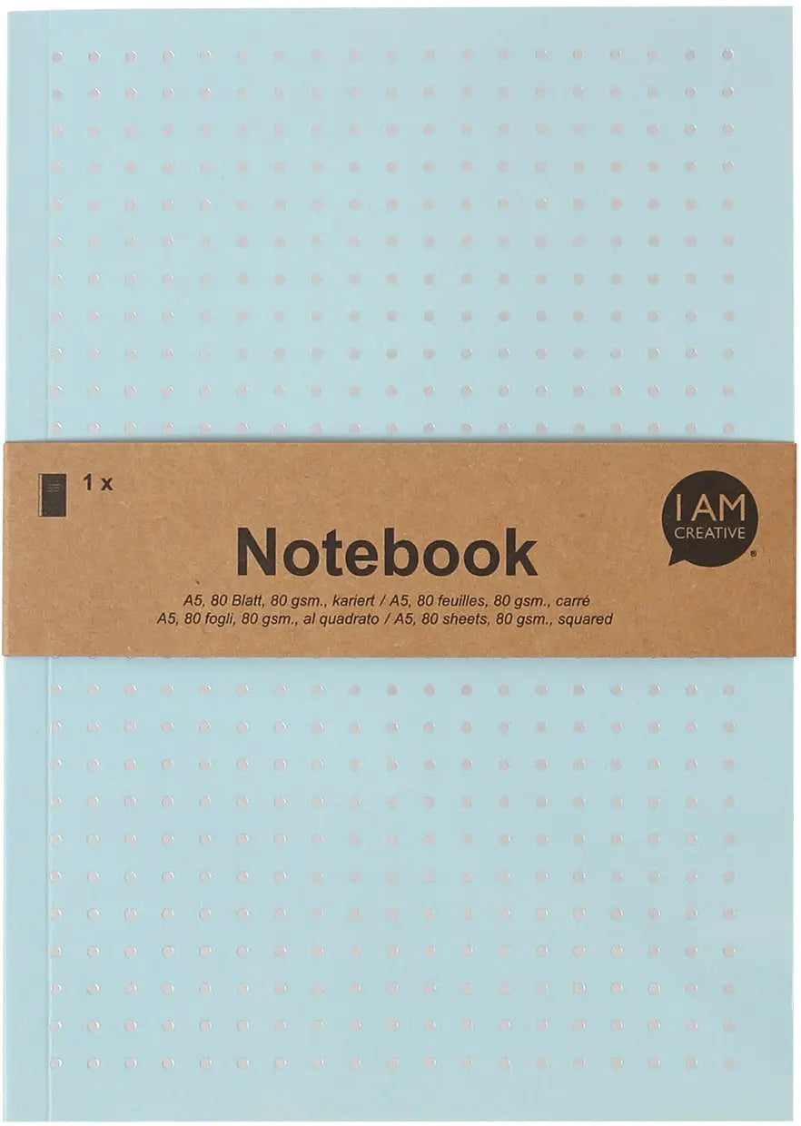 I AM CREATIVE Notizbuch A5 4005.13 hellblau 80 Seiten Idealshop