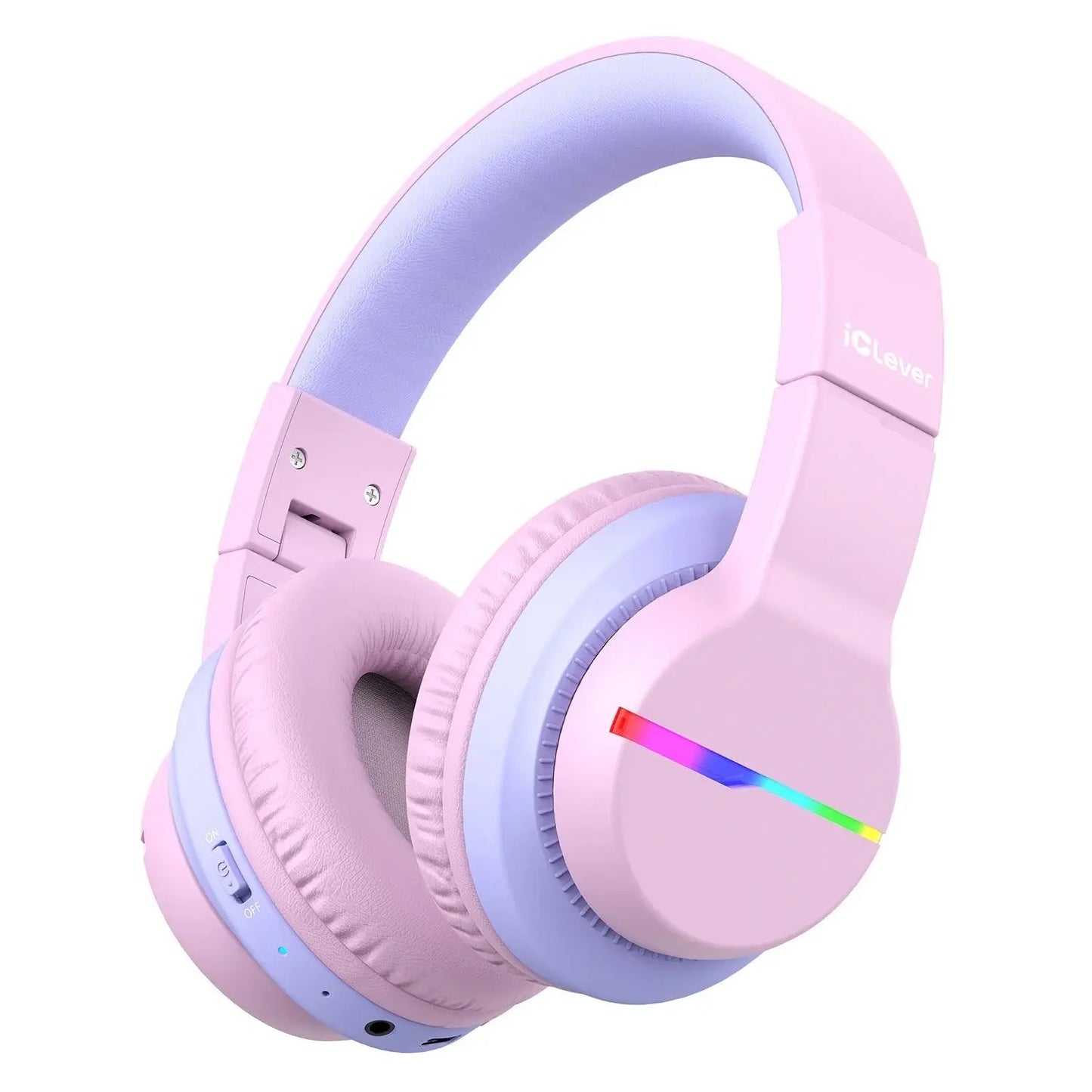 ICLEVER Kids Bluetooth Headphones C03-1702N-31 BTH12, LED, 55h, pink Idealshop