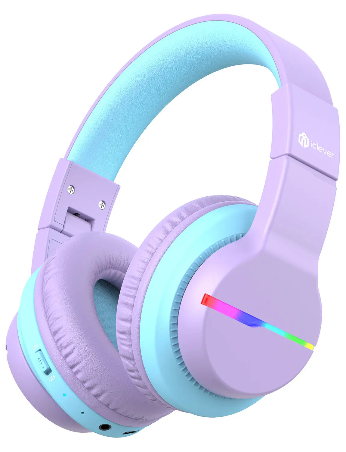 ICLEVER Kids Bluetooth Headphones C03-1702N-33 BTH12, LED, 55h, purple Idealshop