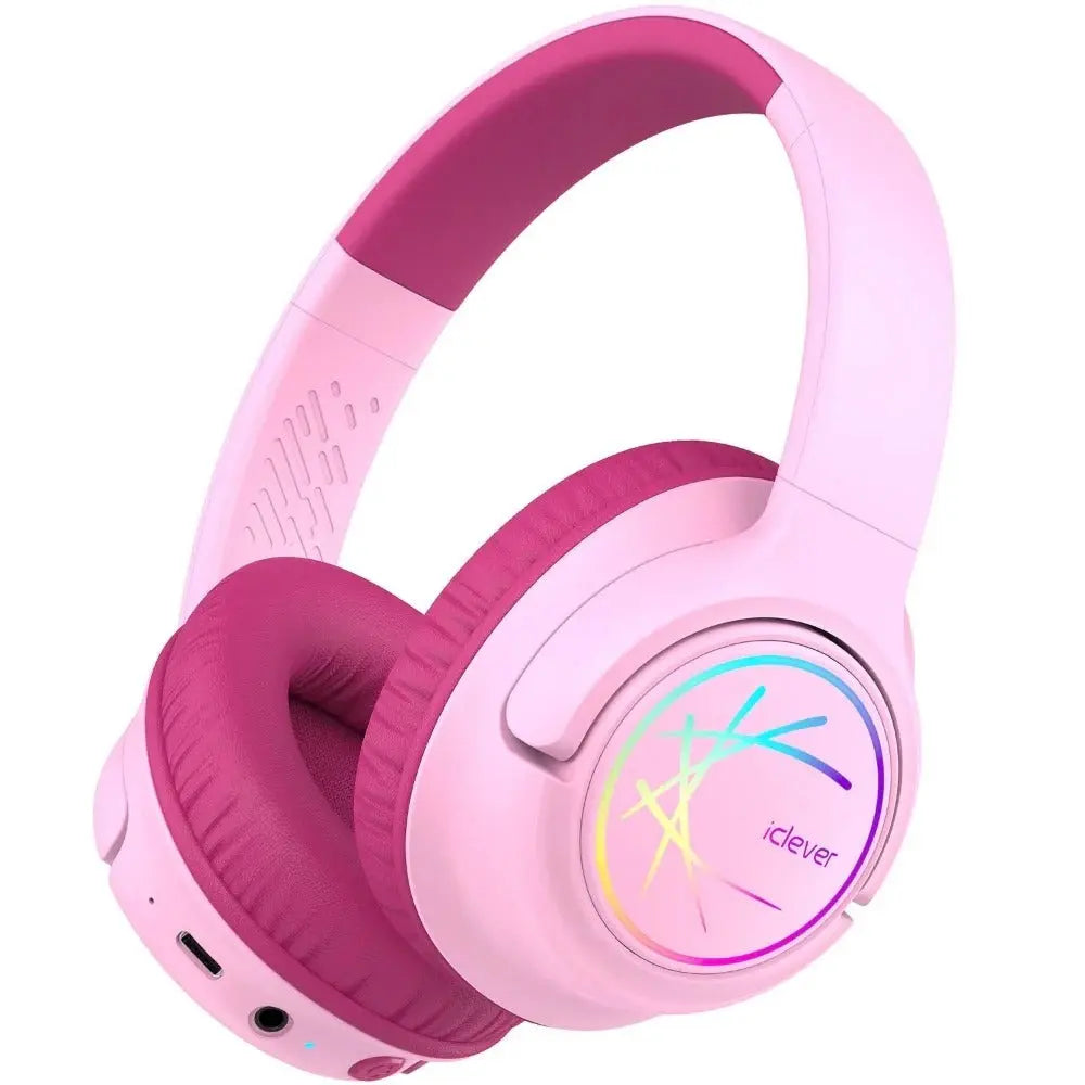 ICLEVER Kids Bluetooth Headphones C10-2083N-23 BTH18, LED, 43h, pink Idealshop