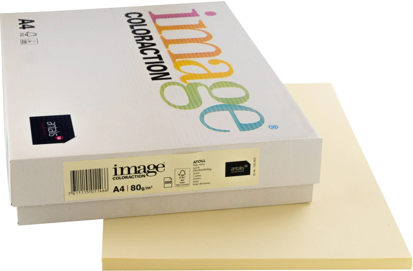 IMAGE COLORACTION Kopierpapier Atoll A4 294337 80g, elfenbein 500 Blatt Idealshop