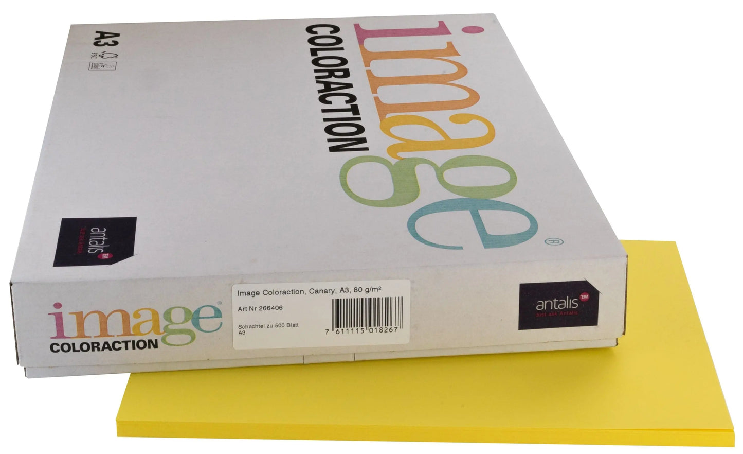 IMAGE COLORACTION Kopierpapier Canary A3 285150 160g, kanariengelb 250 Blatt Idealshop