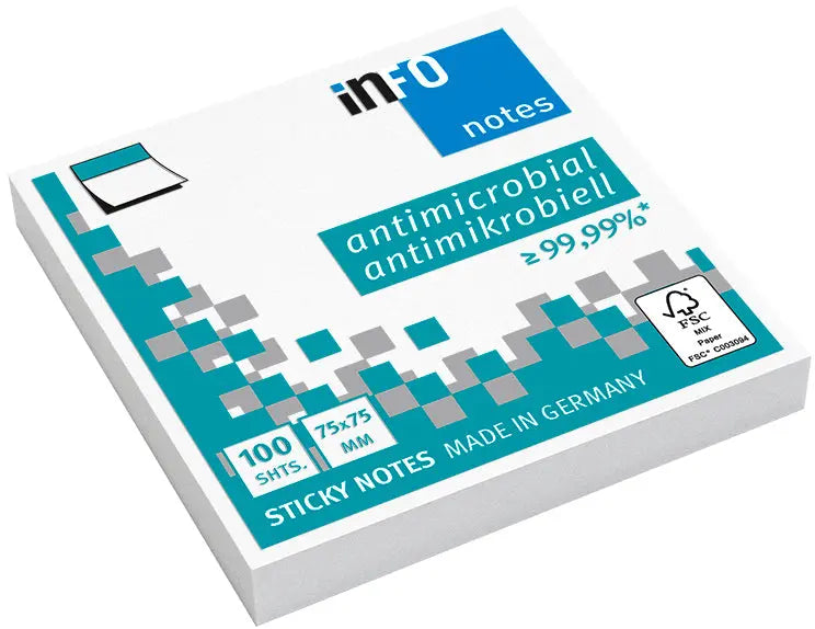 INFO Haftnotizen 75x75mm Idealshop